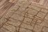 9' X 12' Brown Chocolate And Beige Wool Abstract Hand Tufted Area Rug
