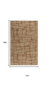 9' X 12' Brown Chocolate And Beige Wool Abstract Hand Tufted Area Rug