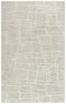 5' X 8' Ivory And Beige Wool Abstract Hand Tufted Area Rug