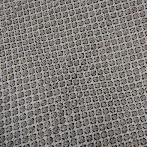 8' X 10' Beige Ivory And Black Geometric Hand Woven Area Rug With UV Protection
