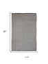 8' X 10' Beige Ivory And Black Geometric Hand Woven Area Rug With UV Protection