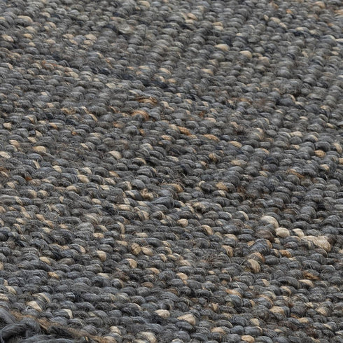 8' X 10' Gray And Brown Jute Hand Woven Area Rug