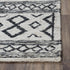 8' X 10' Beige And Black Jute Geometric Hand Woven Area Rug