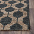 5' X 8' Charcoal And Gray Jute Trellis Hand Woven Area Rug