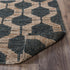 5' X 8' Charcoal And Gray Jute Trellis Hand Woven Area Rug