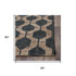 5' X 8' Charcoal And Gray Jute Trellis Hand Woven Area Rug