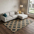 9' X 12' Charcoal And Gray Jute Trellis Hand Woven Area Rug