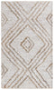 9' X 12' Beige And Natural Jute Geometric Hand Woven Area Rug