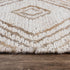 9' X 12' Beige And Natural Jute Geometric Hand Woven Area Rug