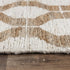 5' X 8' Natural And Ivory Jute Geometric Hand Woven Area Rug