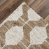 8' X 10' Natural And Ivory Jute Geometric Hand Woven Area Rug