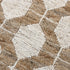 9' X 12' Natural And Ivory Jute Geometric Hand Woven Area Rug