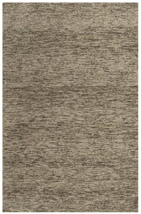 8' X 10' Brown And Beige Wool Hand Tufted Area Rug