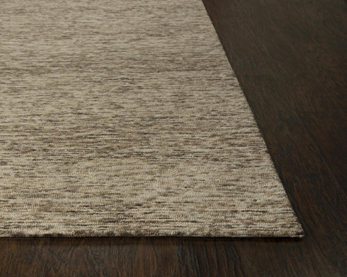 8' X 10' Brown And Beige Wool Hand Tufted Area Rug