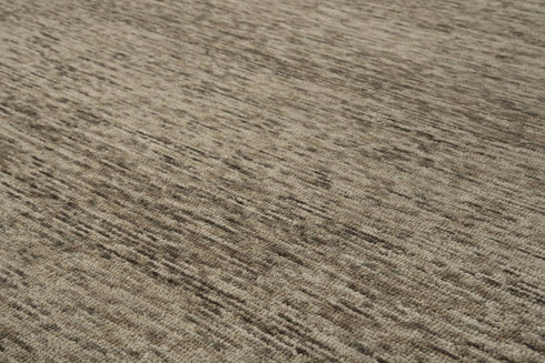 8' X 10' Brown And Beige Wool Hand Tufted Area Rug