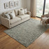 5' X 8' Gray Blue And Brown Wool Hand Tufted Area Rug