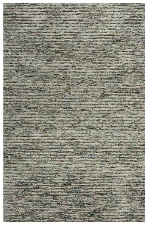 8' X 10' Gray Blue And Brown Wool Hand Tufted Area Rug