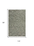 8' X 10' Gray Blue And Brown Wool Hand Tufted Area Rug