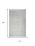 8' X 10' Ivory And Natural Wool Abstract Hand Tufted Area Rug