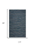 8' X 10' Blue Brown And Ivory Wool Striped Hand Tufted Area Rug