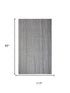8' X 10' Gray Charcoal Light Gray And Ivory Wool Hand Tufted Area Rug