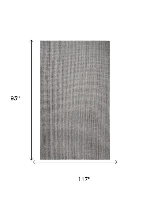 8' X 10' Tan Light Gray And Ivory Wool Hand Tufted Area Rug