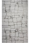 8' X 10' Ivory Dark Brown And Brown Wool Abstract Hand Tufted Area Rug