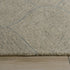 5' X 8' Green And White Wool Geometric Hand Tufted Area Rug
