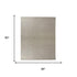 5' X 8' Beige And White Wool Geometric Hand Tufted Area Rug