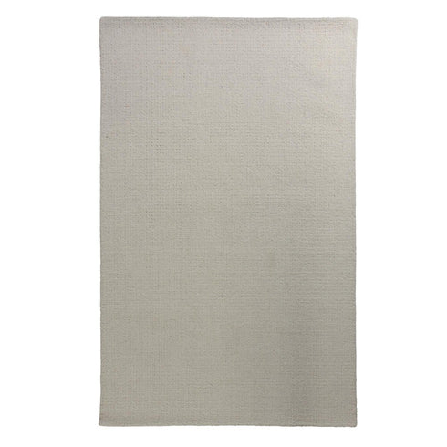 8' X 10' Ivory And White Wool Hand Tufted Area Rug
