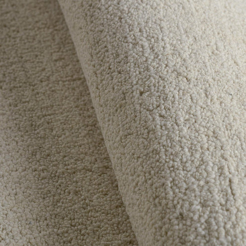 8' X 10' Ivory And White Wool Hand Tufted Area Rug