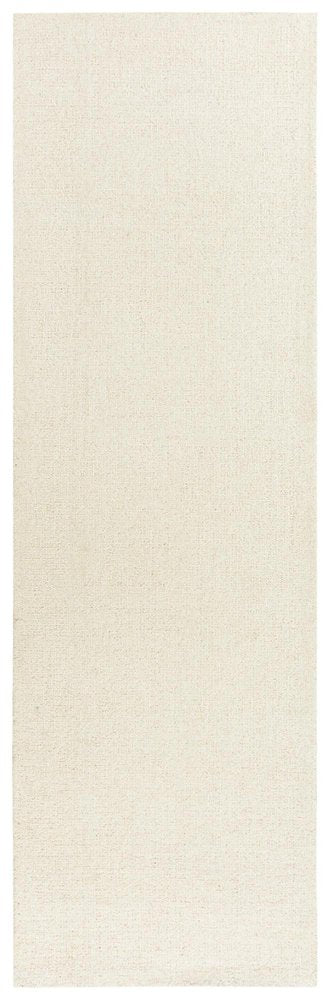 8' Ivory And White Wool Hand Tufted Area Rug