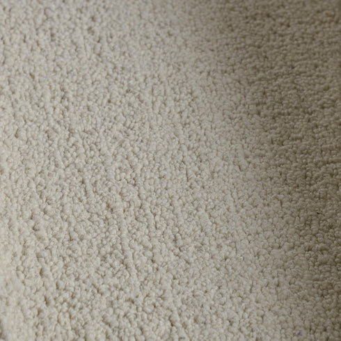 8' Ivory And White Wool Hand Tufted Area Rug