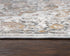 8' Beige Copper And Gray Medallion Area Rug