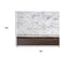 5' X 8' Beige Blue Gray And Rust Medallion Area Rug