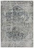 8' Beige Blue Gray And Rust Medallion Area Rug