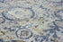 8' Beige Blue Gray And Rust Geometric Area Rug