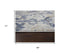 8' Beige Blue Gray And Rust Geometric Area Rug