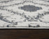 8' Beige Blue Gray And Rust Geometric Area Rug