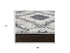 8' Beige Blue Gray And Rust Geometric Area Rug
