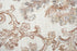 8' Beige Copper And Gray Damask Area Rug