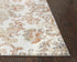 9' X 12' Beige Copper And Gray Damask Area Rug