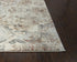 8' Beige Copper And Gray Damask Area Rug
