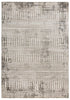 5' X 8' Natural And Brown Geometric Area Rug