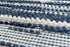 8' X 10' Ivory And Blue Wool Striped Hand Woven Area Rug