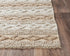 8' X 10' Beige And Natural Wool Geometric Hand Woven Area Rug