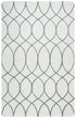8' X 10' Ivory And Gray Wool Trellis Hand Tufted Area Rug