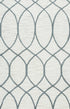 8' X 10' Ivory And Gray Wool Trellis Hand Tufted Area Rug