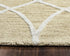 5' X 8' Beige And Yellow Wool Trellis Hand Tufted Area Rug