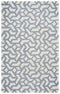8' X 10' Off White And Gray Wool Geometric Hand Tufted Area Rug
